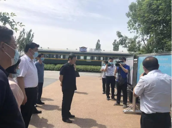我所主任随同河北省政协孙瑞彬副主席一行视察石家庄城市规划及滹沱河综合治理情况